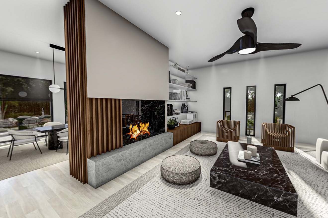 Modern Garage Apartment with Car Showroom - 623196DJ | Architectural ...
